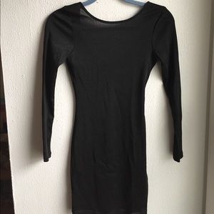 H&M Sheer NWT black skin tight dress